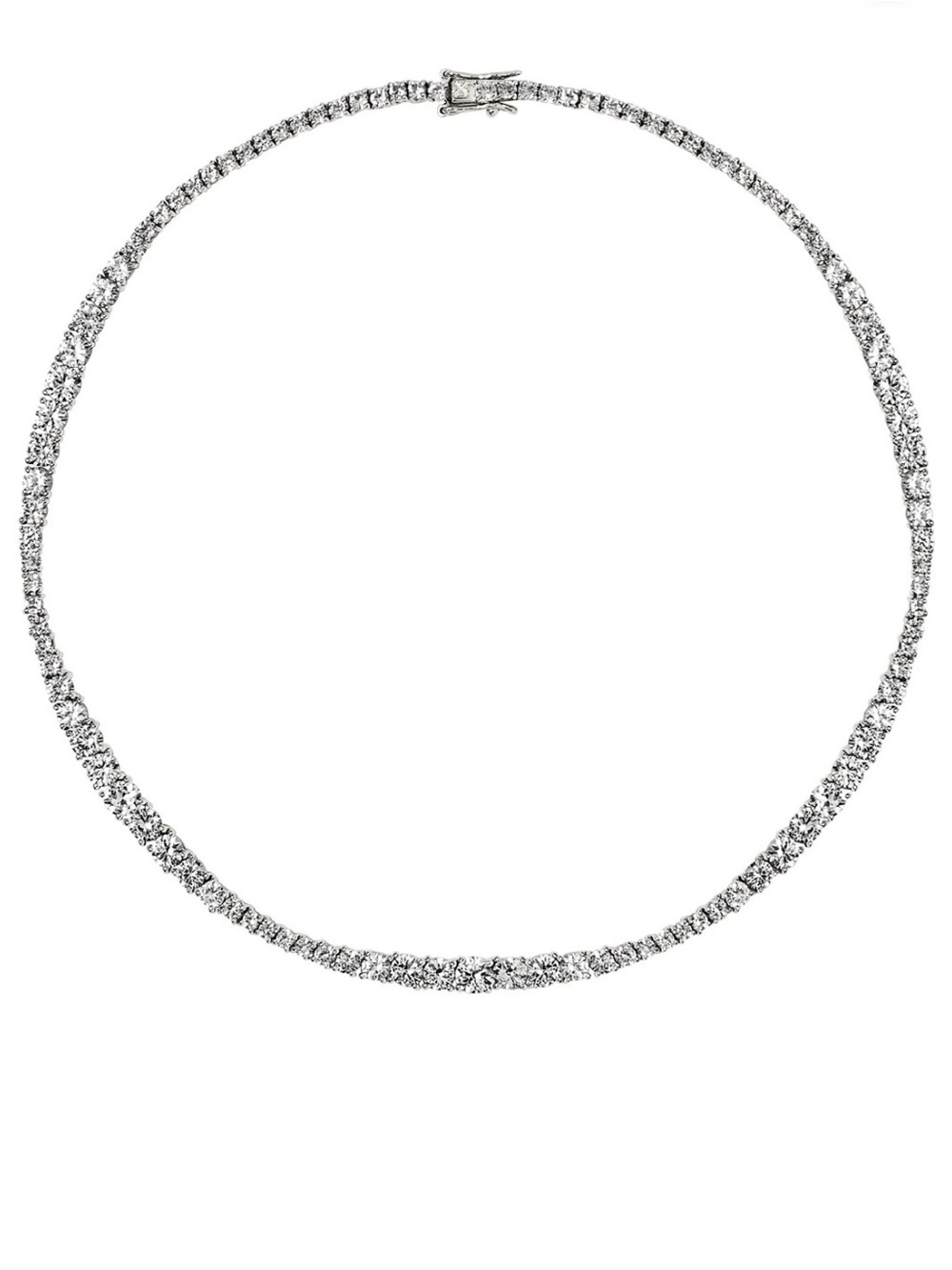 Dorsey Isadora Rivière Tennis Necklace in lab white sapphire (18 inches)
